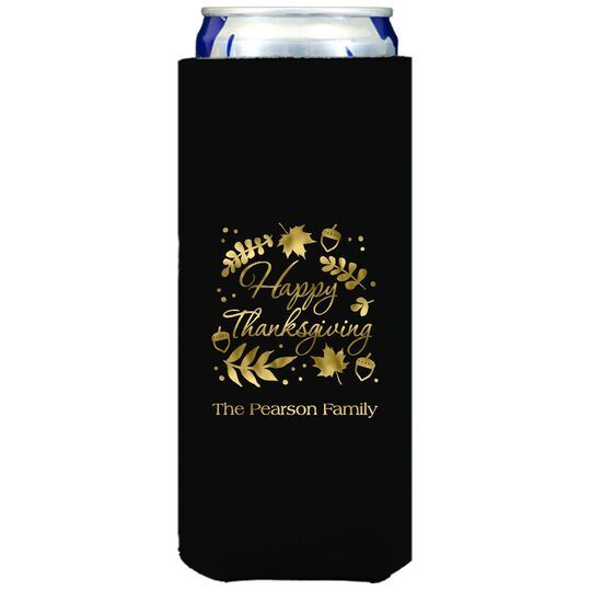 Happy Thanksgiving Autumn Collapsible Slim Huggers